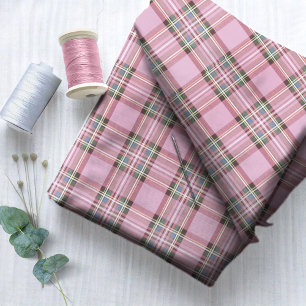 Jul Tartan Rosa/Grönt-ID768 Tyg