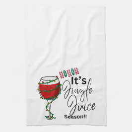 Jul Tea Towel - Det är Jingle Juice Season Kökshandduk