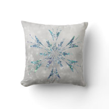 Jul Teal Snowflake Gnistra Silver