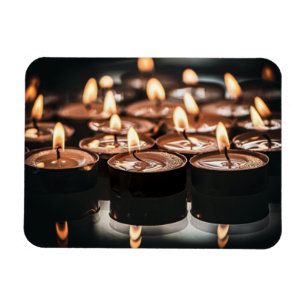 Jul Tealight Candlelight Magnet