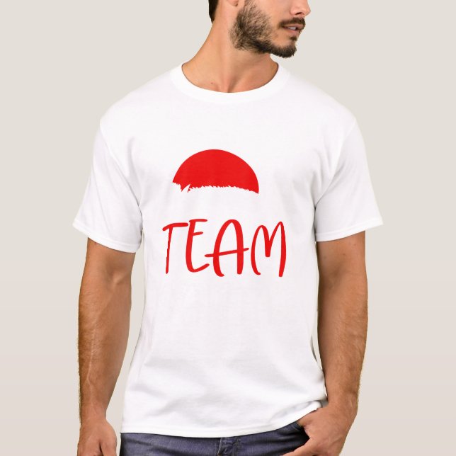 Jul Team Tomte Matchande T Shirt (Framsida)