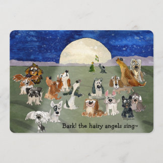 Jul-Tecknad-kort 5 tum x 7 tum - inbjudningar till