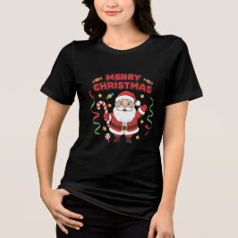 Jul tecknad tomte godis band t shirt