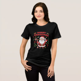 Jul tecknad tomte godis band t shirt