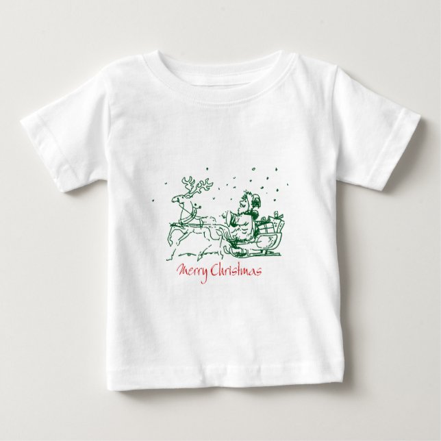 Jul teckning på T-shirts (Framsida)