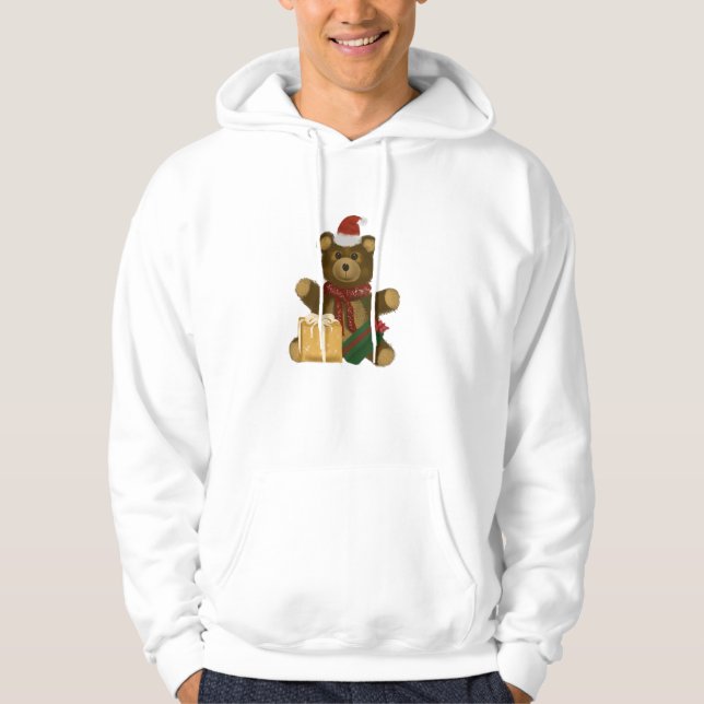 Jul-Teddybjörn Hoodie (Framsida)