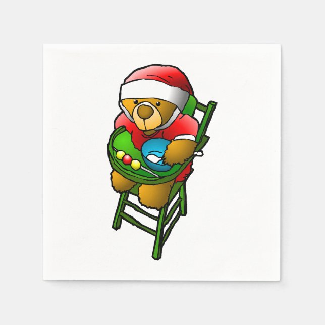Jul Teddybjörn Pappersservett (Framsidan)