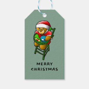 Jul-Teddybjörn Presentetikett