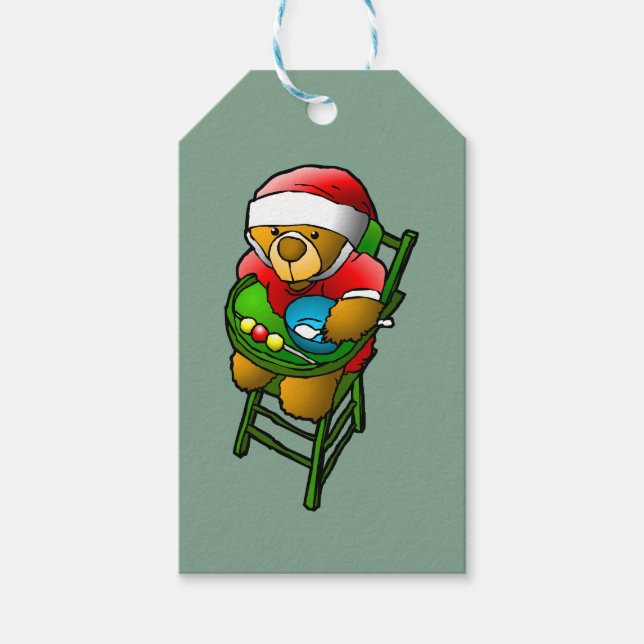 Jul-Teddybjörn Presentetikett (Framsidan)