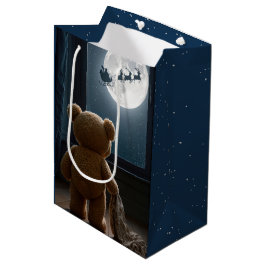 Jul-Teddybjörn som tittar på Tomtefar