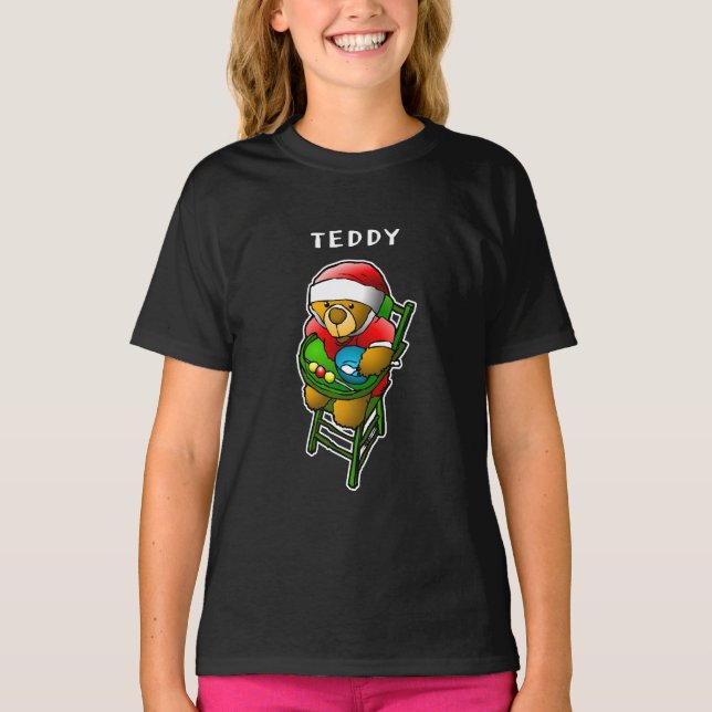 Jul Teddybjörn T-shirt (Framsida)