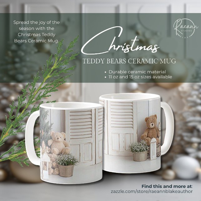 Jul Teddybjörnar Keramikmugg Kaffemugg (Skapare uppladdad)