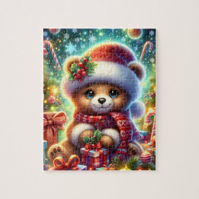 Jul-Teddybjörnspussel Pussel (Vertikal)
