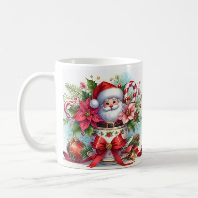 Jul Tekopp Santa 2 Kaffemugg (Vänster)