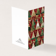 Jul tema Multi Träd Vitrail Moasik