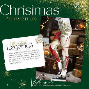 Jul-tema Poinsettia Leggings