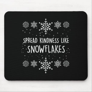 Jul tema Sprid vänlighet som snöflingor God Jul Musmatta