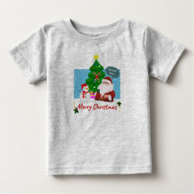 Jul-tematiserad T-shirt för småbarn