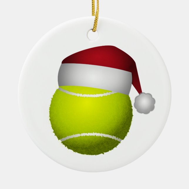 jul Tennis Boll Julgransprydnad Keramik (Framsidan)