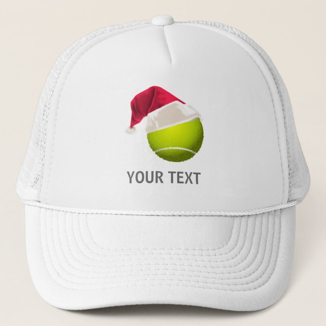 Jul Tennisboll Santa Hatt Truckerkeps (Framsida)
