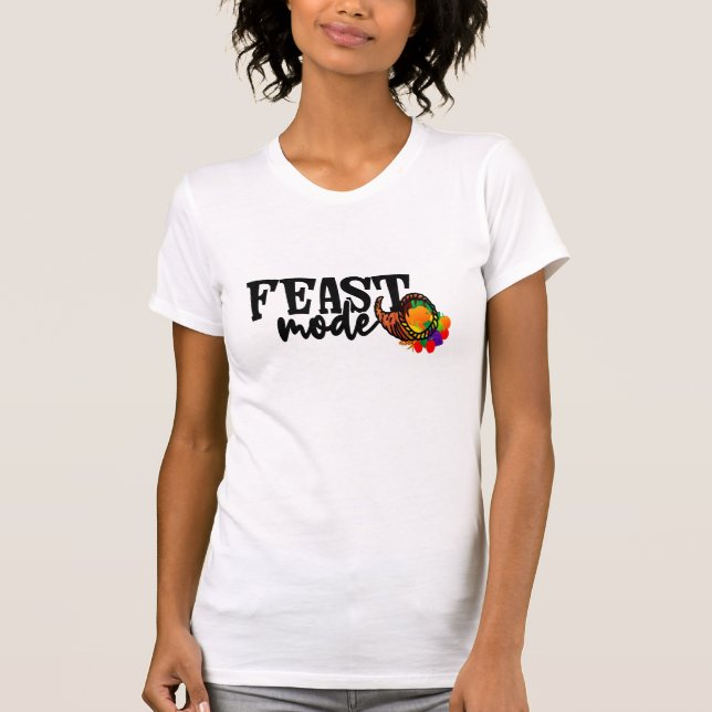 Jul | Thanksgiving Helgdagars FeEG-läge T Shirt (Framsida)