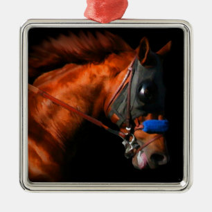 Jul Thoroughborn Racehorse Julgransprydnad Metall