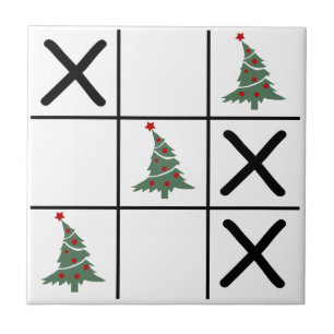 Jul Tic Tac Toe Kakelplatta