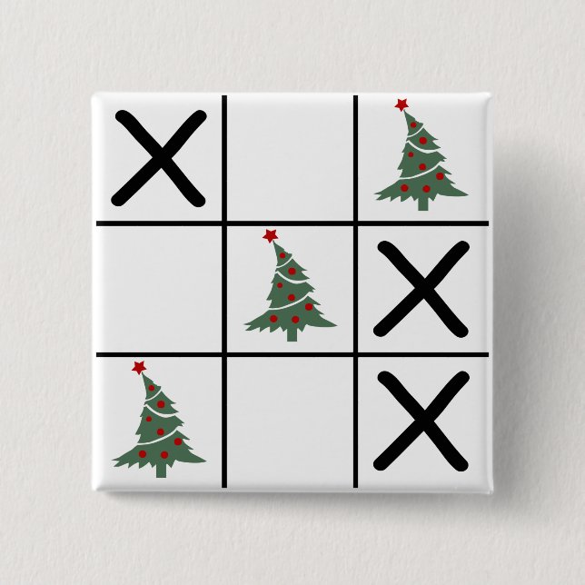 Jul Tic Tac Toe Knapp (Framsida)