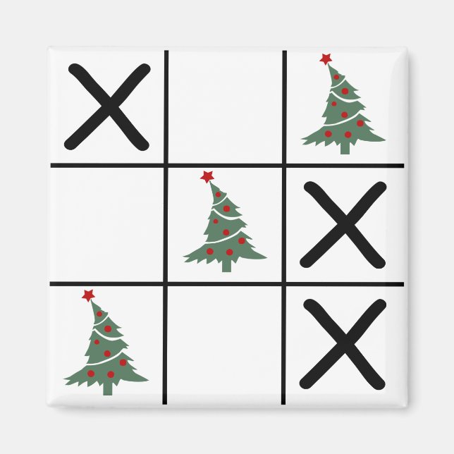 Jul Tic Tac Toe Magnet (Framsidan)