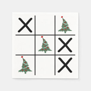 Jul Tic Tac Toe Pappersservett