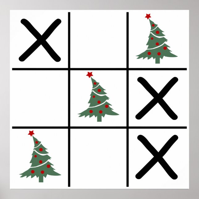 Jul Tic Tac Toe Poster (Framsidan)