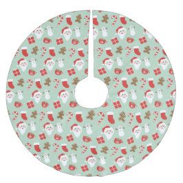 Jul tid julgransmatta borstad polyester