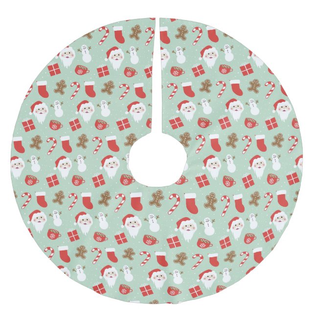 Jul tid   julgransmatta borstad polyester (Framsidan)