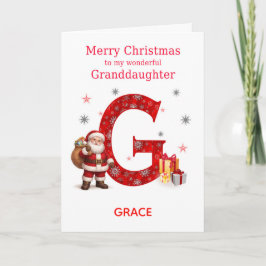 Jul till barnbarn Add A Name Helgkort