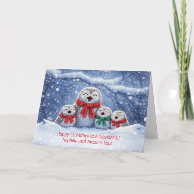 Jul till brorson och hans fru systerdotter ingift kort (Framsida)