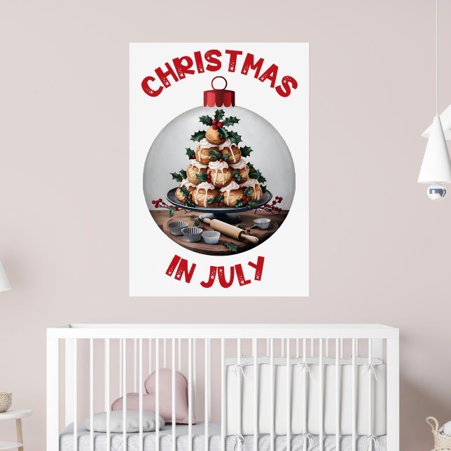 Jul till jul, Bauble Profiteroles V2 Poster (Barnkammare 2)