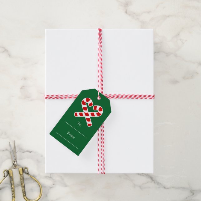 Jul till och från presentetiketter med sträng (Med Snöre)