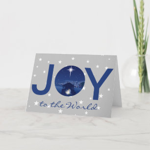 Jul till världen julkrubba kort
