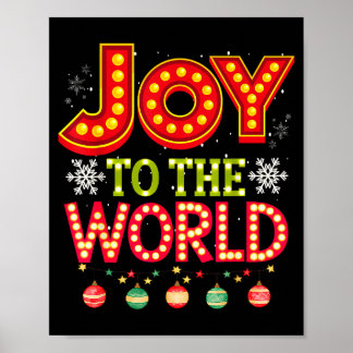 Jul till världen julpyjamas för barn, kvinnor poster