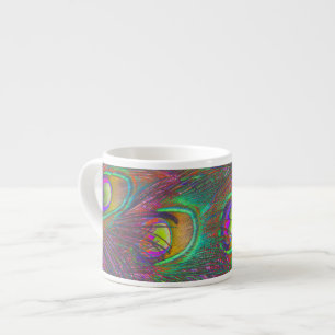 Jul Tinsel Peacock Feathers Espressomugg