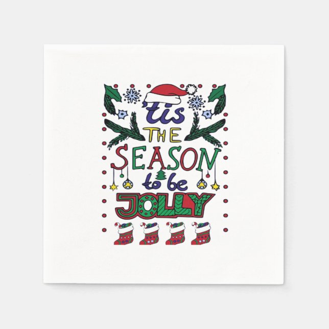 Jul Tis Season Pappersservett (Framsidan)