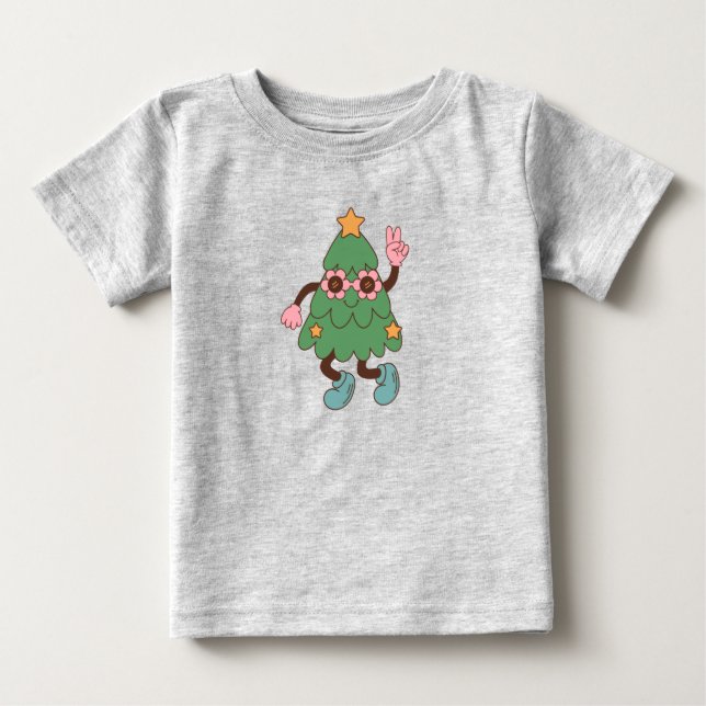 Jul Tokiga Träd T Shirt (Framsida)