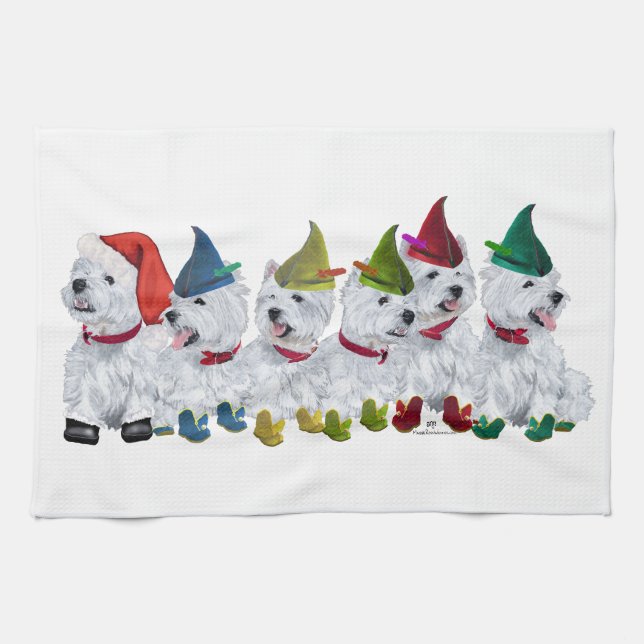Jul Tomtar Kökshandduk (Horisontell)