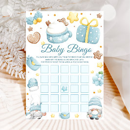 Jul Tomte Baby Shower Bingo Spel Kort