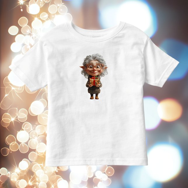 Jul Tomte Bebis T-Shirt för Lärare (Skapare uppladdad)