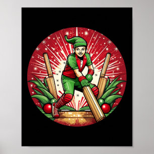 Jul Tomte Cricket Poster