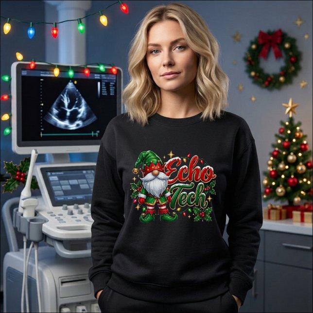 Jul Tomte Echo Tech T Shirt (Echo Tech Christmas Gnome graphic sweatshirt)