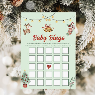 Jul Tomte Fest Baby Bingo Spel Kort