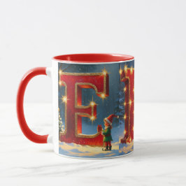 Jul Tomte Festiv Holiday Kaffe Mugg