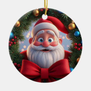 Jul Tomte Festiv Keramisk Prydnad Julgransprydnad Keramik
